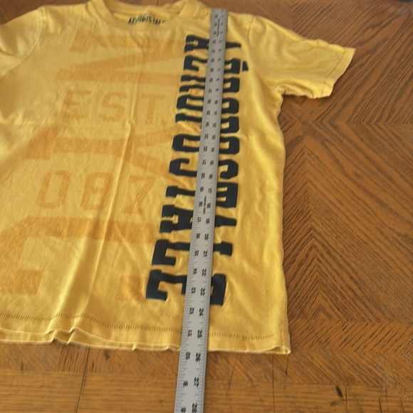 Aeropostale Mustard Tee with Navy  Lettering - Picture 5 of 7
